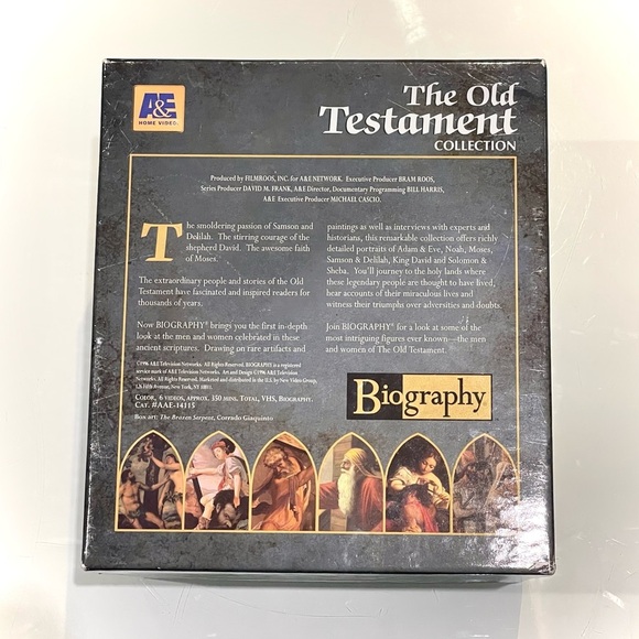 A&E The Old Testament Collection Series VHS Collection - Biography - Picture 6 of 7